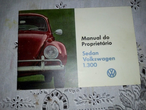 Manual Do Proprietário Do Fusca 1969 Original Wolksvagem 