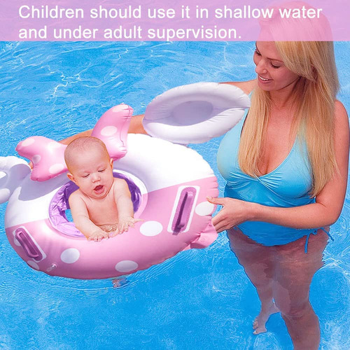 Flotador De Natación Para Bebé Inflable Con Asiento Y Asa.