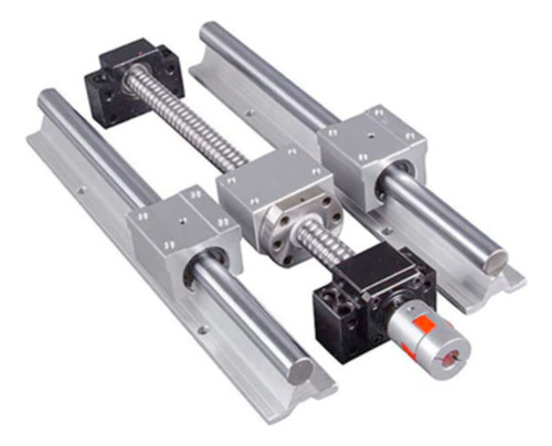 Kit 2 Guas 16mm L1200 Tornillo De Bola Sfu1610-l1200mm