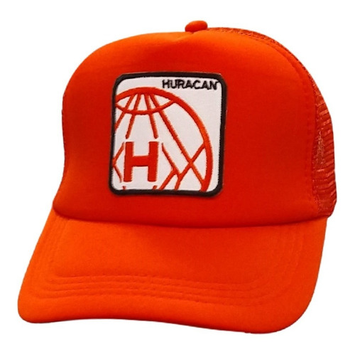 Imagen 2 de 7 de Gorra Trucker Globo 2 Bordado Huracán Rojo