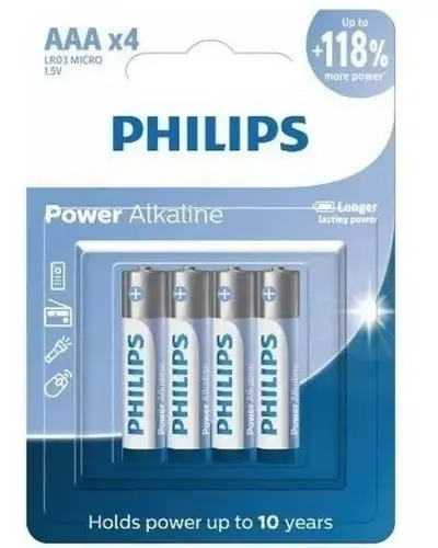 Pilha AA Philips Alcalina LR6P16B/59 Cilíndrica