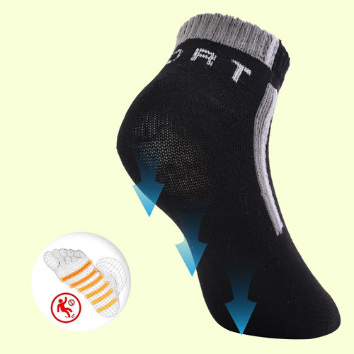 Calcetines Deportivos Para Hombre, 5 Pares, Transpirables Y