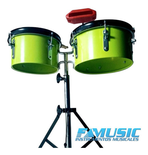 Imagen 2 de 2 de Timbaletas P/ Niños C/ Soporte Y Jam Block - Infantil Envios