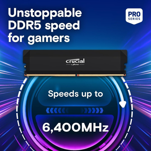 Kit Crucial Pro Ddr5 Ram De 64 Gb (2 X 32 Gb) Cl40 De 6400 M