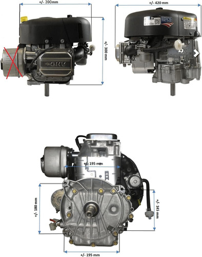 Motor Vertical Briggs&stratton 12,5hp 344cc Serie 3125