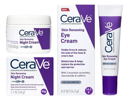 Cerave Skin Renewing Crema De Noche + Crema De Ojos 48+15ml