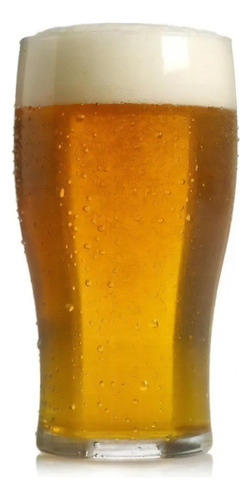Vasos Cerveceros Pack 4 Unidades Shoperos Amberes 560 Ml Color Transparente