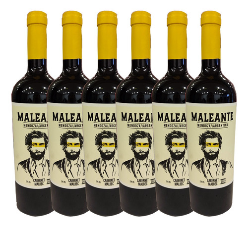 Vino Maleante Cabernet Malbec 750ml Caja X6 - Gobar®