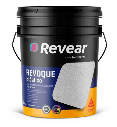 Revear Revestimiento Revoque Plastico 25 Kg Rex Color Rojo Colonial