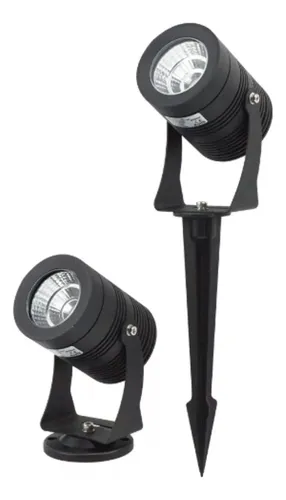 Pack 10 Foco Estaca Deco Jardín 10w Luz Cálida