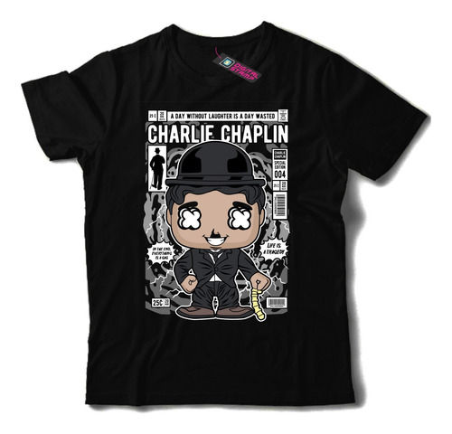 Remera Charlie Chaplin Funko Pop T196 Dtg Premium