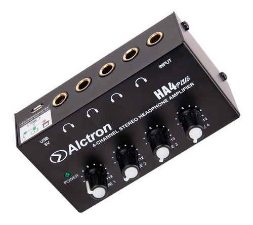 Imagen 5 de 8 de Amplificador De Auriculares Alctron Ha4 Plus 4 Canales