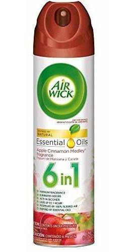 Ambientador En Aerosol Air Wick, Manzana Y Canela, 8 Oz.