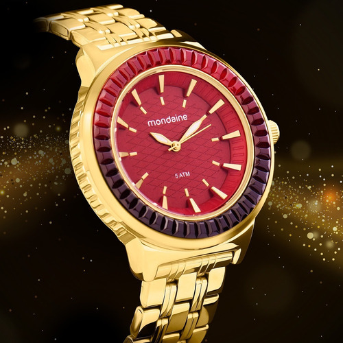 Relógio Feminino Mondaine Dourado 76624lpmvde2