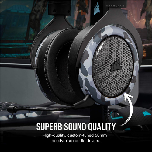 Audífonos Estéreo Hápticos Para Juegos Corsair Hs60 Con Grav