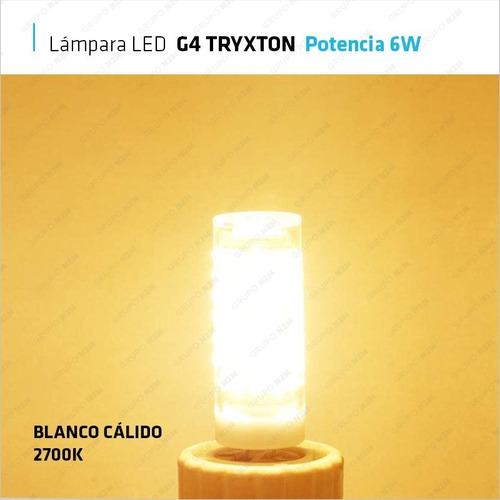 Lampara Led Bipin 6w G4 220v Foco Iluminacion Equivale 60w