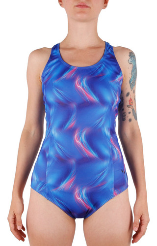 Traje De Bano Competicion Mujer Hifel Multicolor Jj deportes