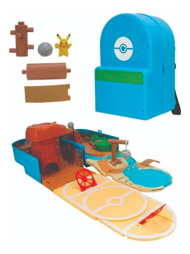 Pokemon - Playset Mochila Batalha Do Deserto - Sunny Multicor