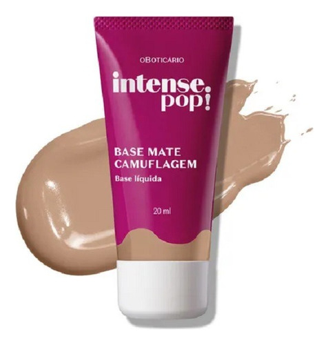 Base Mate Camuflagem Intense Pop Liquida 20 Ml O Boticário