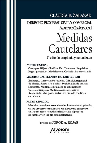 Medidas Cautelares  2da Ed. - Zalazar, Claudia Alveroni