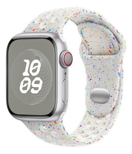 Pulseira Silicone Furada Compatível Apple Watch E Iwo Ml Sm