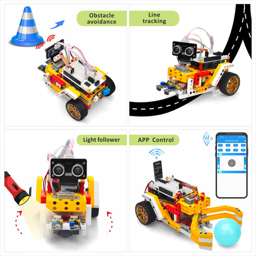 Kit De Construcción De Robot Para Arduino, Juguete Stem