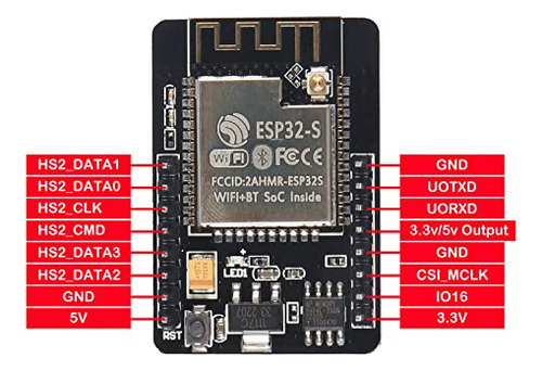 6 Unidades Esp32 Cam Micro Usb Esp32 Serial A Wifi Esp32 Cam