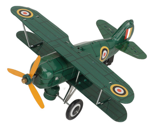 Figura De Avión Para Niños, Vintage, De Hojalata, Retro