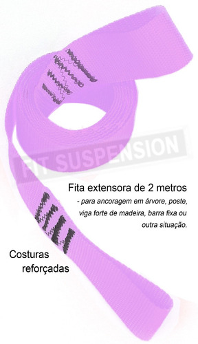 Imagem 5 de 9 de Fita De Treinamento Suspenso Tipo Trx Com 7 Pontos De Regula