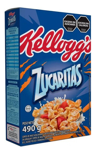  Kellogg's zucaritas copos de maíz azucarados grande 490g