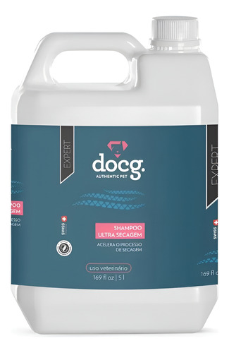 Shampoo Docg Ultra Secagem - 5l Fragrância Swiss