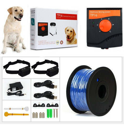 Cerco Electrico Invisible Perimetral Para Perros +2 Collares