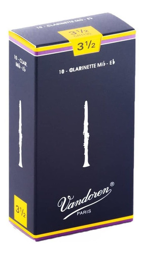 Vandoren Cr1135 Eb Clarinete Cañas Tradicionales Fuerza 3.5;