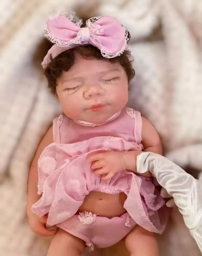 Bebe Reborn Original Silicona Sólida Blando 33 Cm Realista