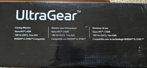 Monitor Gaming LG 27gp850 180hz Qhd (2560x1440) (Usado)
