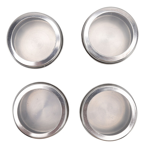 Tarros De Acero Inoxidable Para Especias, 4 Unidades, Con Ta