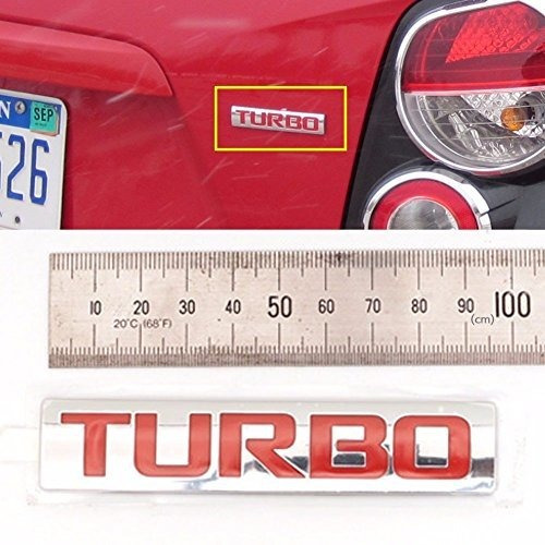 Emblema Trasero Turbo Chevrolet - 60 Caracteres