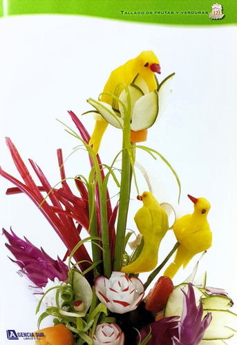 Tallado De Frutas Y Verduras, Flores Hojas Animales Figuras