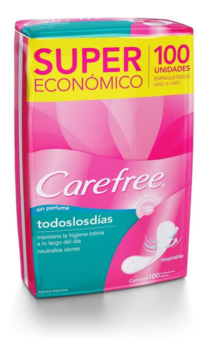 Protectores Diarios Con Neutralizador De Olores Carefree