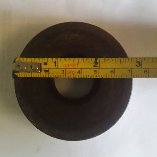 Polea Industrial Hierro 7 Cm Ancho 1 Canal Tipo V Eje 1 PuLG