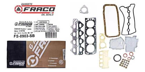 Kit Juego De Empacadura Daewoo Lanos Nubira 1.6