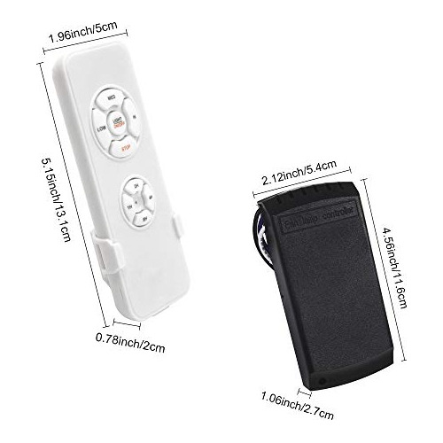 Ventilador De Techo Universal Y Luces Qiachip Con Mando A Di