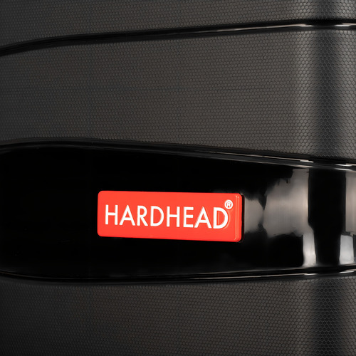 Maleta Hardhead Alber-bk29-0651 49cm De Ancho X 79cm De Alto X 31cm De Profundidad Color Negro Diseño Rayas
