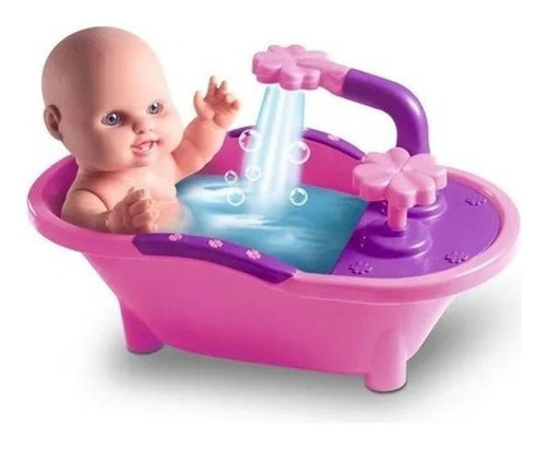 Brincar Boneca Bebê Milkinhas banho