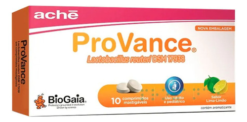Provance Sabor Lima-limão Com 10 Comprimidos Mastigáveis Morango