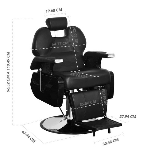 Imagen 2 de 6 de Sillon Barbero Peluquería Barberia Estetica Stay Elit Ms