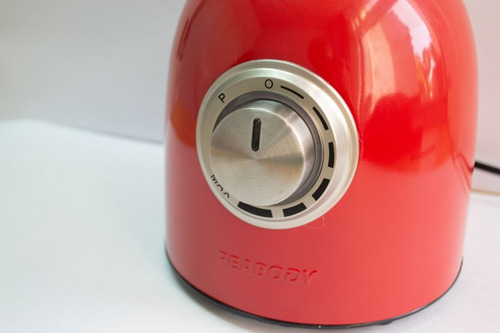 Licuadora Peabody PE-LN1200 1.5 L roja con jarra de vidrio 220V