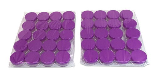 Beauticom 5g / 5ml Claras Tarros Redondos Con Púrpura Tapas