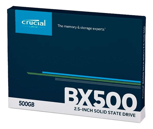 Solido Ssd Crucial 500gb Bx500 2.5 Sata3 6.0gbps Para Note