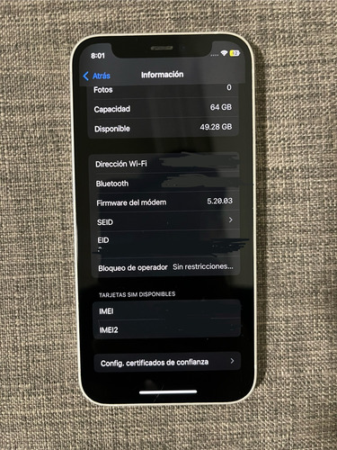 Iphone 12 Mini (64 Gb) - Blanco Blanco (Usado)